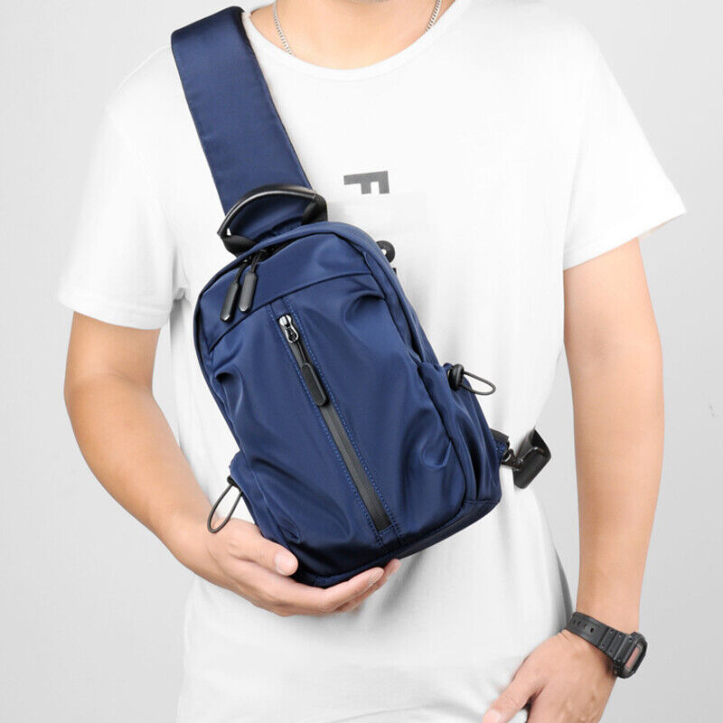 Waterproof Chest Bags Shoulder Bags Neck Sling Bag Male CrossBody Bag Fanny Pack