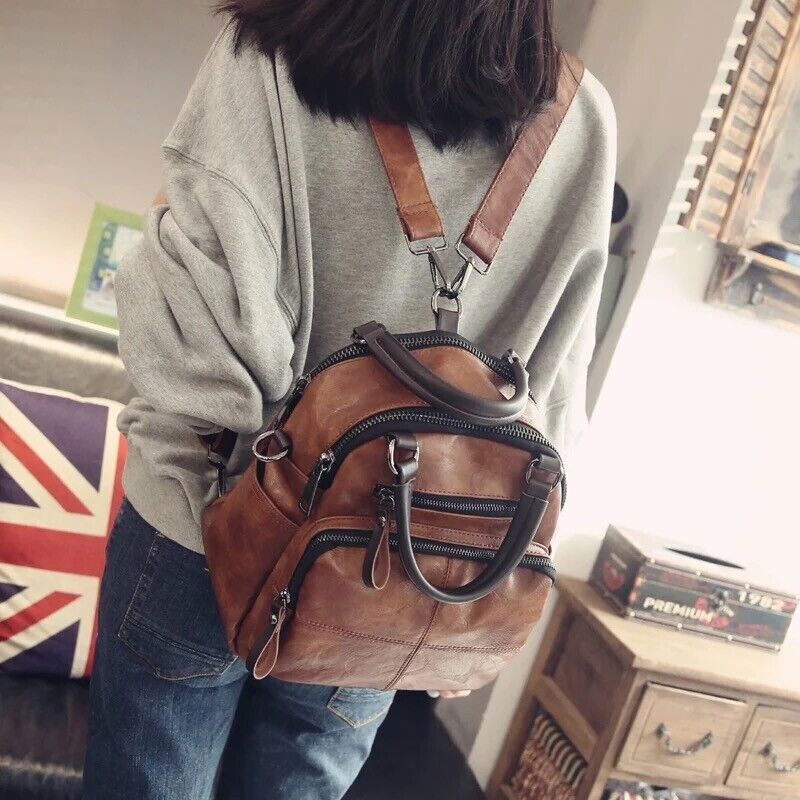 Women Leather Shoulder Bag Handbags Messenger Top-handle Bags Travel