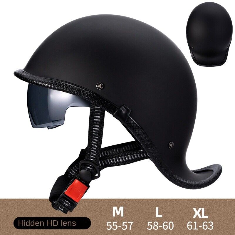 Unisex Motorcycle Helmet Vintage Half Helmet Men Women Scoop Helmet Xmas Gift