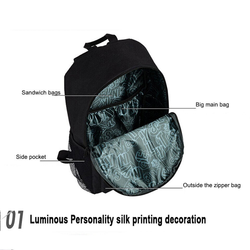Galaxy Luminous ANTI-THEFT Backpack School Shoulder Bag With USB Charging Port