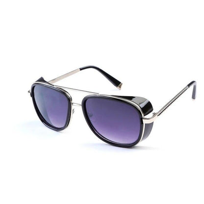 Men Retro Sunglasses Iron Man Tony Stark Vintage Eyeglasses Male Fashion Eyewear