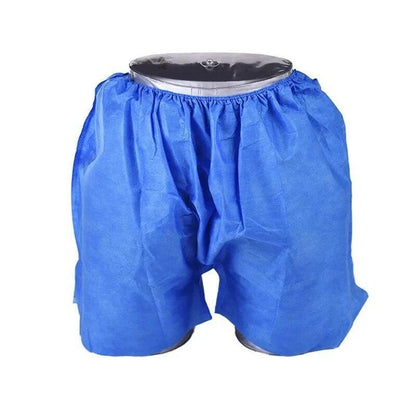 100 Pcs Disposable Exam Shorts Medical Patient Exam Wear Short Non Woven Elastic
