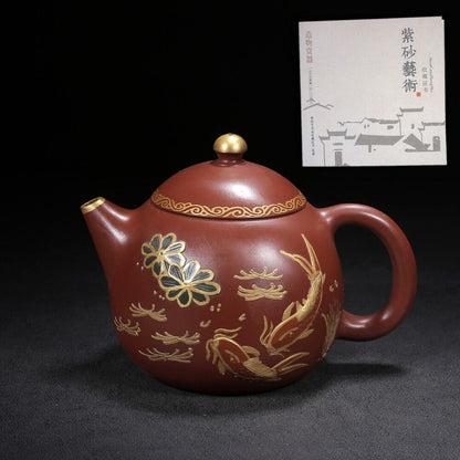 Chinese Yixing Zisha Clay Handmade Exquisite Teapot （龙蛋 底款：景舟手制）