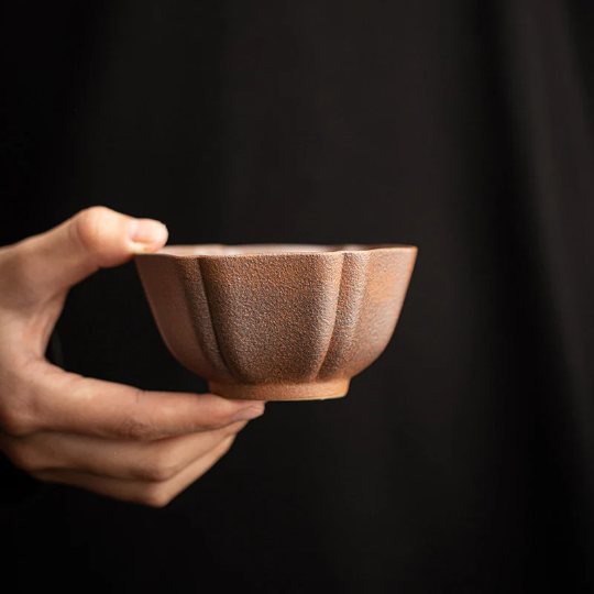 Coarse Pottery Teacup Chinese Tea Cup Tea Drinkware 120ml