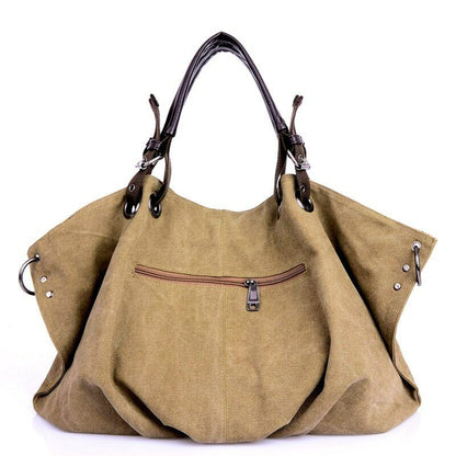 Women Canvas Messenger Bags Shoulder Bag Fashion Casual Handbag Large Capacity