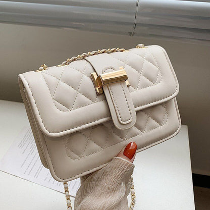 Fashion Leather Women Shoulder Bag Satchels Solid Color Crossbody Hasp Handbag