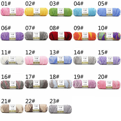 Hot Sale 100g Hand Crochet Knitting Wool Super Soft Milk Cotton Baby Knit Yarn