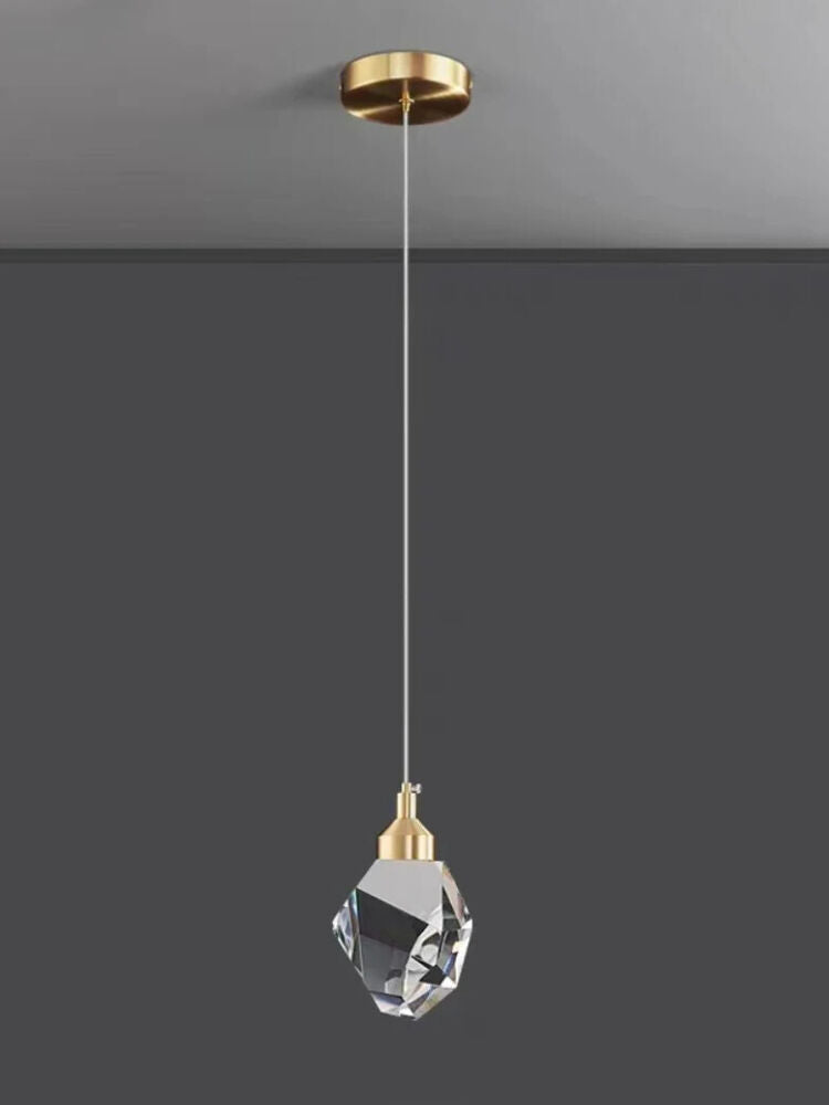 Pendant Lights K9 Crystal Small Chandelier Minimalist LED Lighting Bedside Lamps