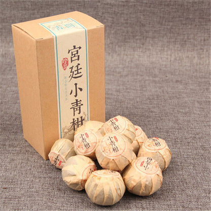100g Yunnan Pu-erh Tea Xinhui Green Citrus Puer Tea Small Black Pu Er Healthy
