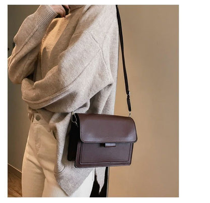 Small Flap Crossbody Shoulder Bag Synthetic Leather Totes Handbag 18*14*6 CM 1PC