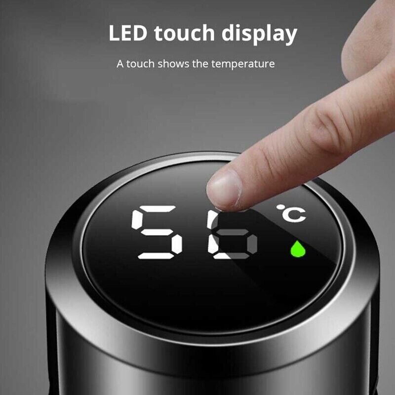 500ml Stainless Steel Creative Smart Thermos Bottle For Temperature Display Mug