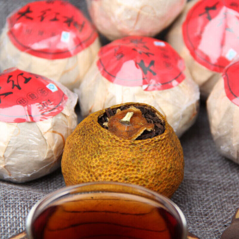 Tangerine Pu'er Tea Menghai Black Tea Natural Big Red Mandarin Pu-Erh Tea 500g