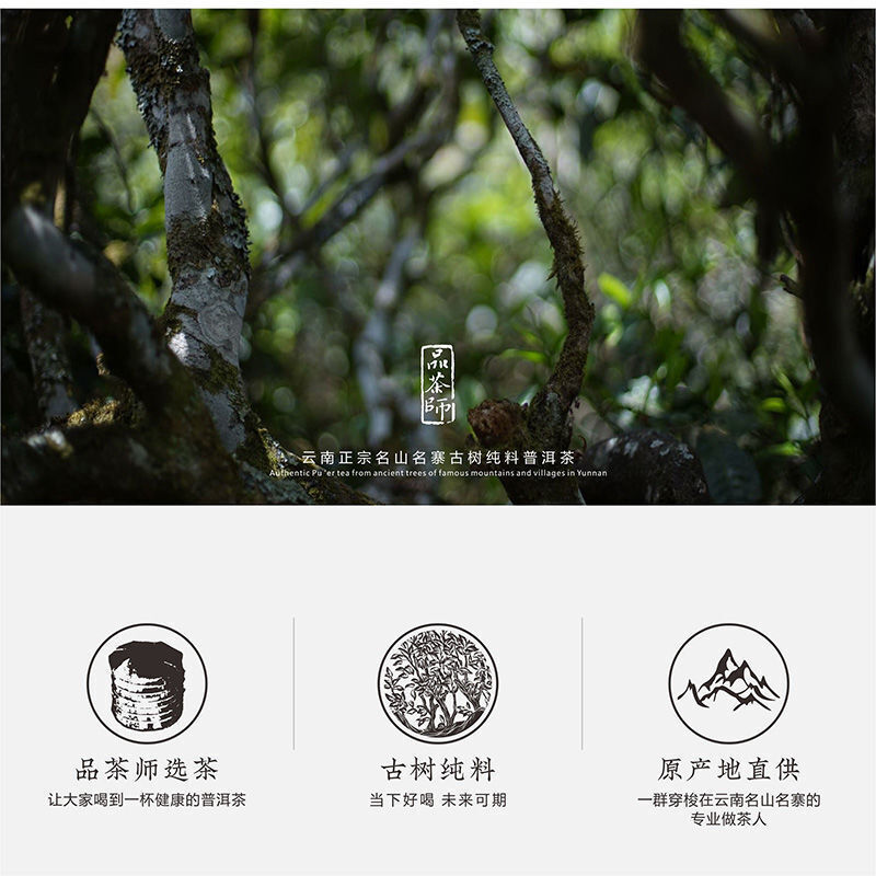 Pu-Erh,品茶師,黃草林,2018y,200g,Raw
