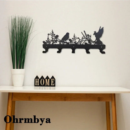 Metal Wall Mounted Coat Hanger, Wall Rack Hook, Multipurpose Hanger Rack