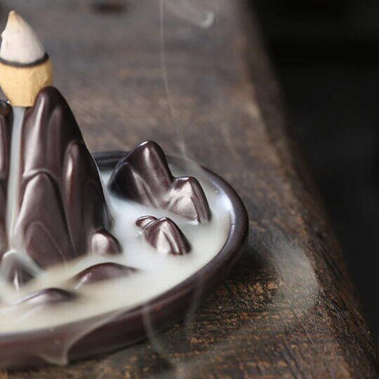 Heart Ceramic Incense Holders Mountain Incense Burners