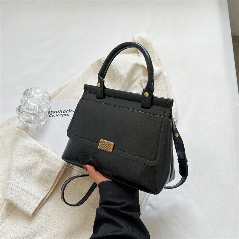 Women Ladies Casual PU Leather Messenger Satchel Shoulder Bag Crossbody Handbag