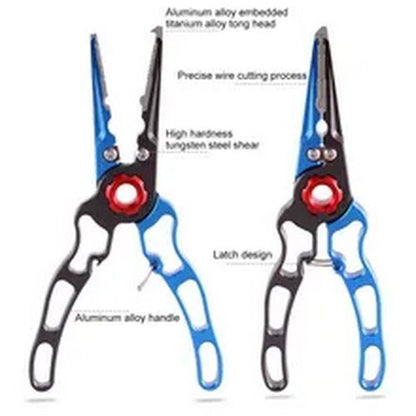 Multifunctional Fishing Pliers Hook Remover Fishing Tool Aluminum Lip Gripper