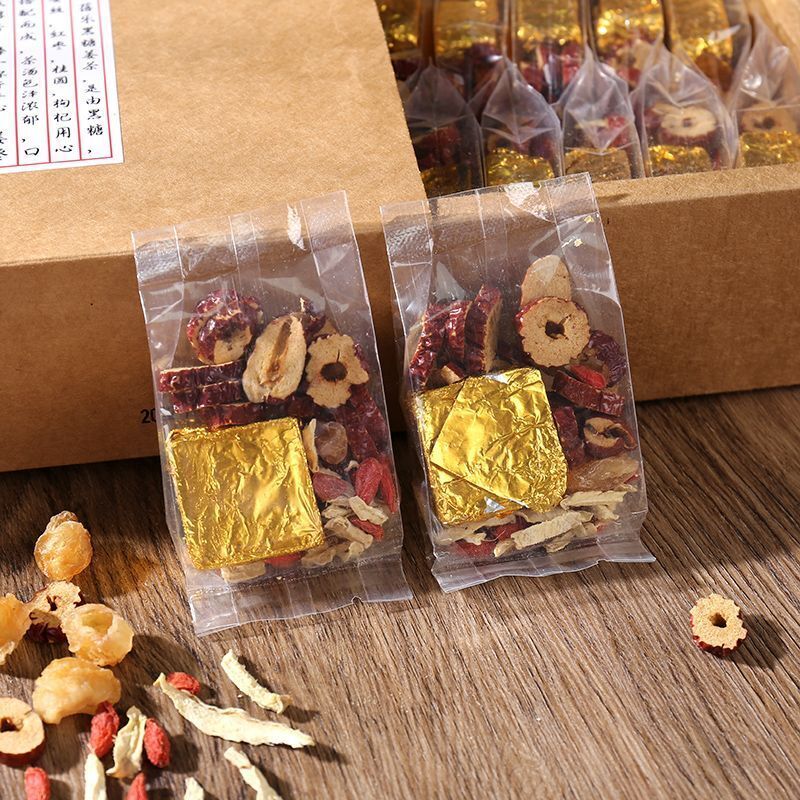 520g Chinese Dates Ginger & Brown Sugar Goji Assorted Herbal Tea 20 Bags / Box