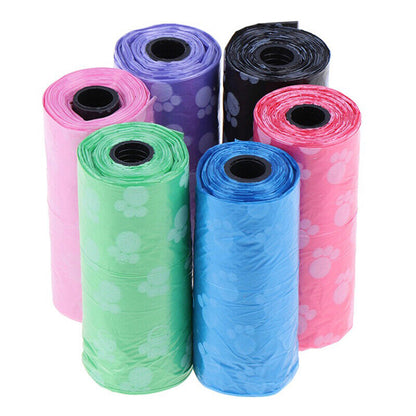 1Roll Degradable Pet Waste Poop Bags Dog Cat Clean Up Refill Garbage BagA-ca