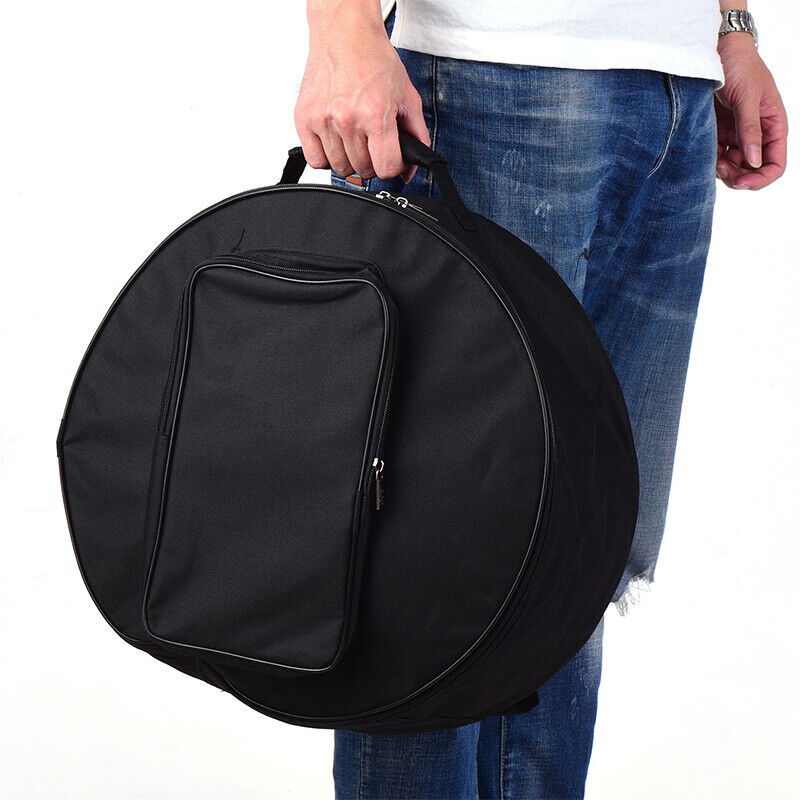 14 Inch Durable Snare Drum Bag Backpack Case with Shoulder Strap Outside Pockets