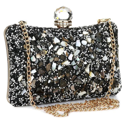 Diamonds Beads Bag 2022 Evening Clutch Purse Women Fashion Chain Shoulder Bags