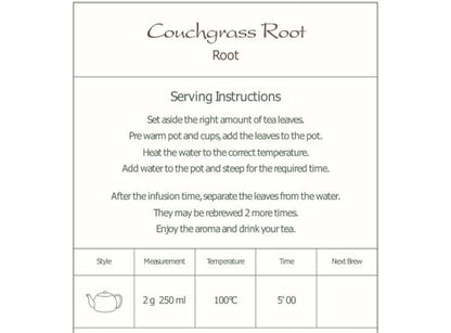 Couch Grass Herb Tea - Couch Grass Rhizome 100g