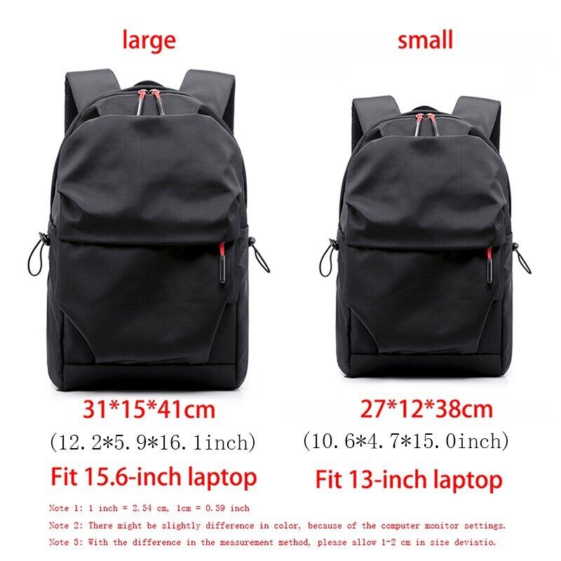 Backpack Men Student School Bags Backpacks 15.6 Inches Laptop Bag Pack
