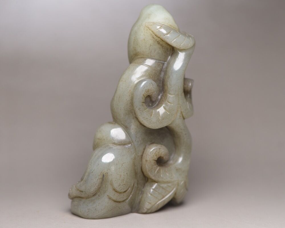 Chinese Old Natural Jade Hand Carved Hetian Jade Figure Story Statue Art Decor