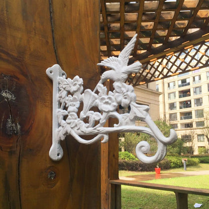 Hanging Plant Bracket Hooks Cast Iron Decorative Flower Basket Wind Chime Hanger