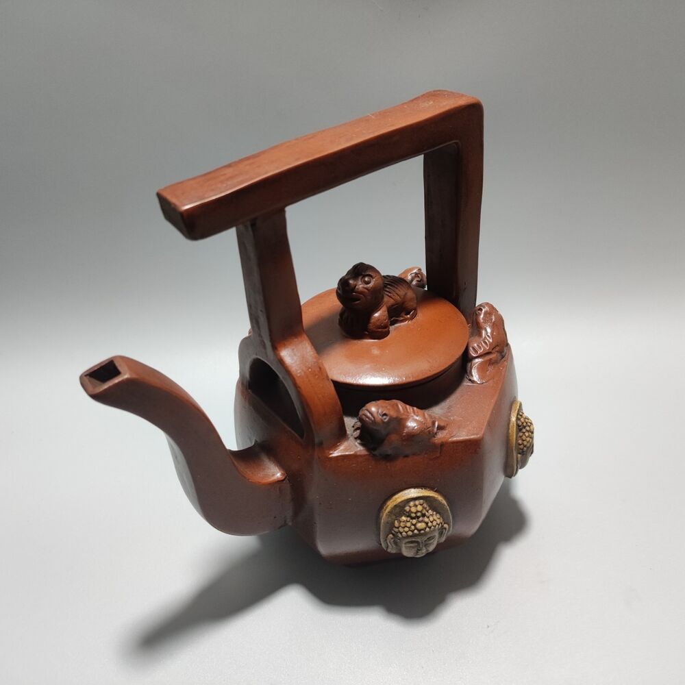 Vintage Chinese Yixing Purple Clay Teapot Zisha Ceremony Teaware Collection Rare