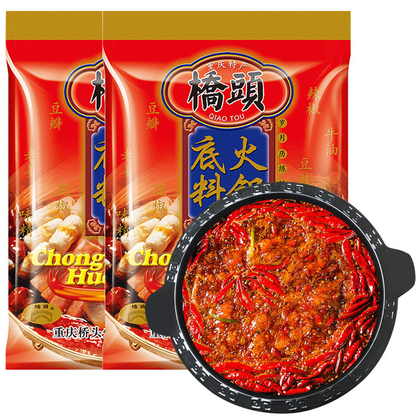 重庆火锅底料 400g/ Bag Chinese Specialty Braised Vegetable Dry Pot Butter Hot Pot Base