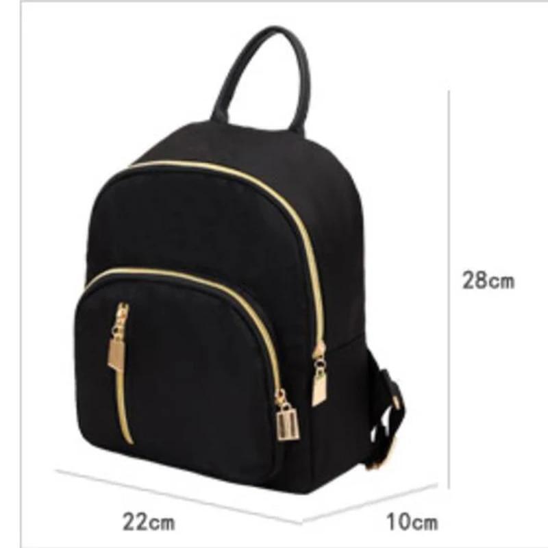Waterproof Mini Backpack Women Purse Nylon Shoulder Rucksack Small Travel Bag