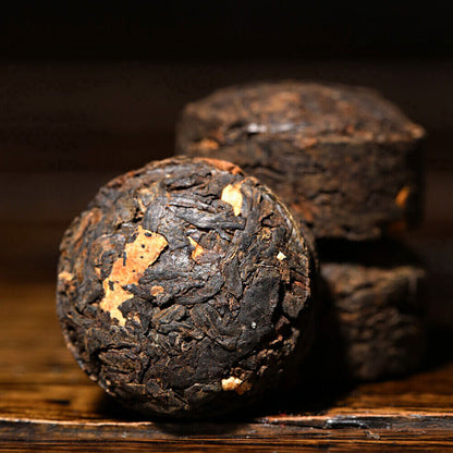 新益号 柑普茶小沱茶500g 陈皮普洱茶熟茶叶 Tangerine Peel Pu'er Tea Chinese Good Cooked Tea Healthy