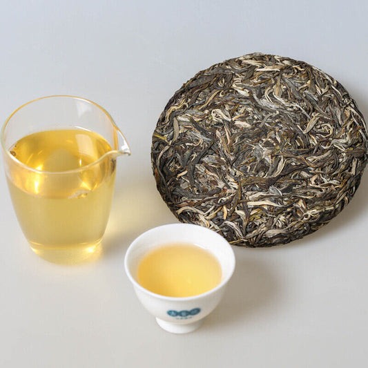 Yunnan Pu'er Tea Raw Tea Cake Aged Old Tea Qiao Mu Qi Zi Cakes 357g/12.59oz