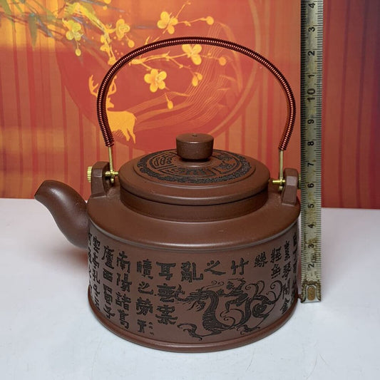 Vintage Chinese Yixing Purple Clay Teapot Zisha Ceremony Exquisite Teaware Rare