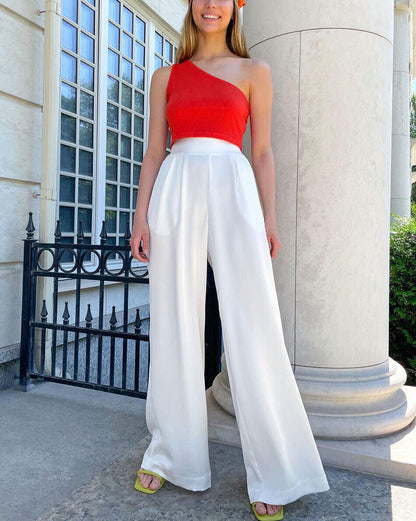 Women Trousers Casual Trousers Baggy Pants Straight Pants Casual Trousers