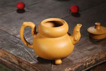 Chinese Yixing Zisha Clay Handmade Exquisite Teapot （碧玉葫芦 底款：如图）