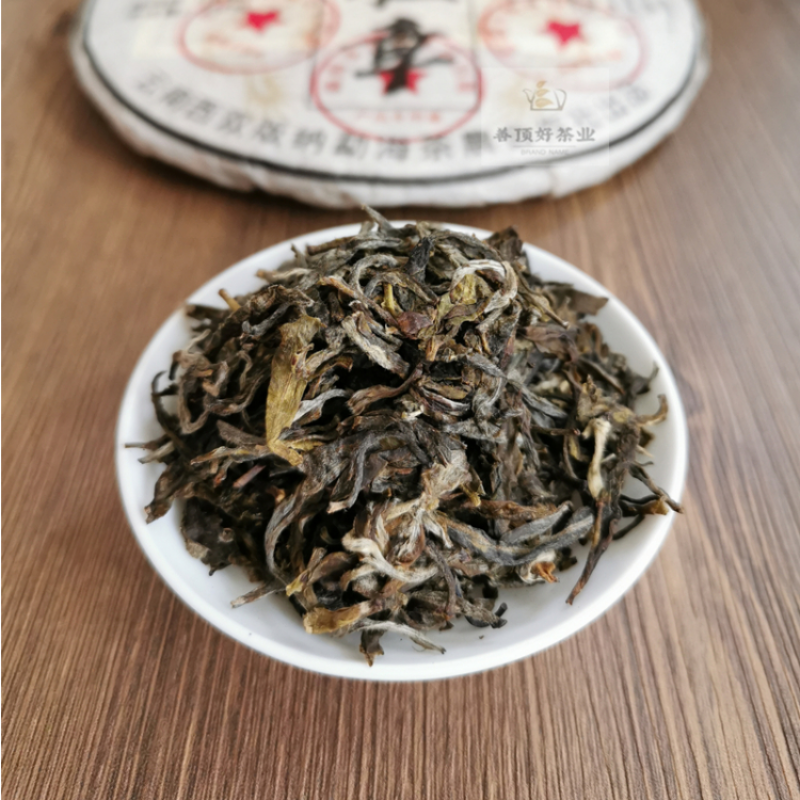 357g Laobanzhang Pu-erh Raw Tea Cake Puerh Tea Yunnan Menghai Pu'er Tea Benefits