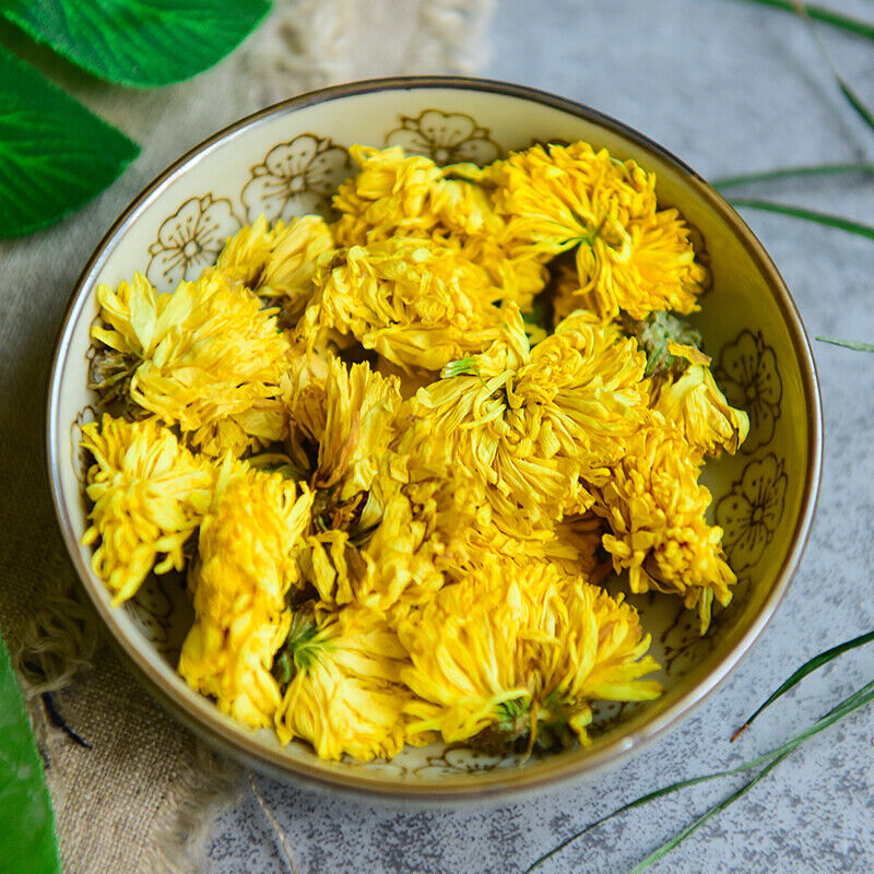 China Yellow Chrysanthemum tea,Chinese herbal Ju hua Huang Flower Blumen tea new