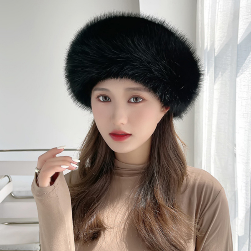 Women Warm Snow Ski Cap Faux Fur Hat Lady Windproof Winter Hats for Women Hat