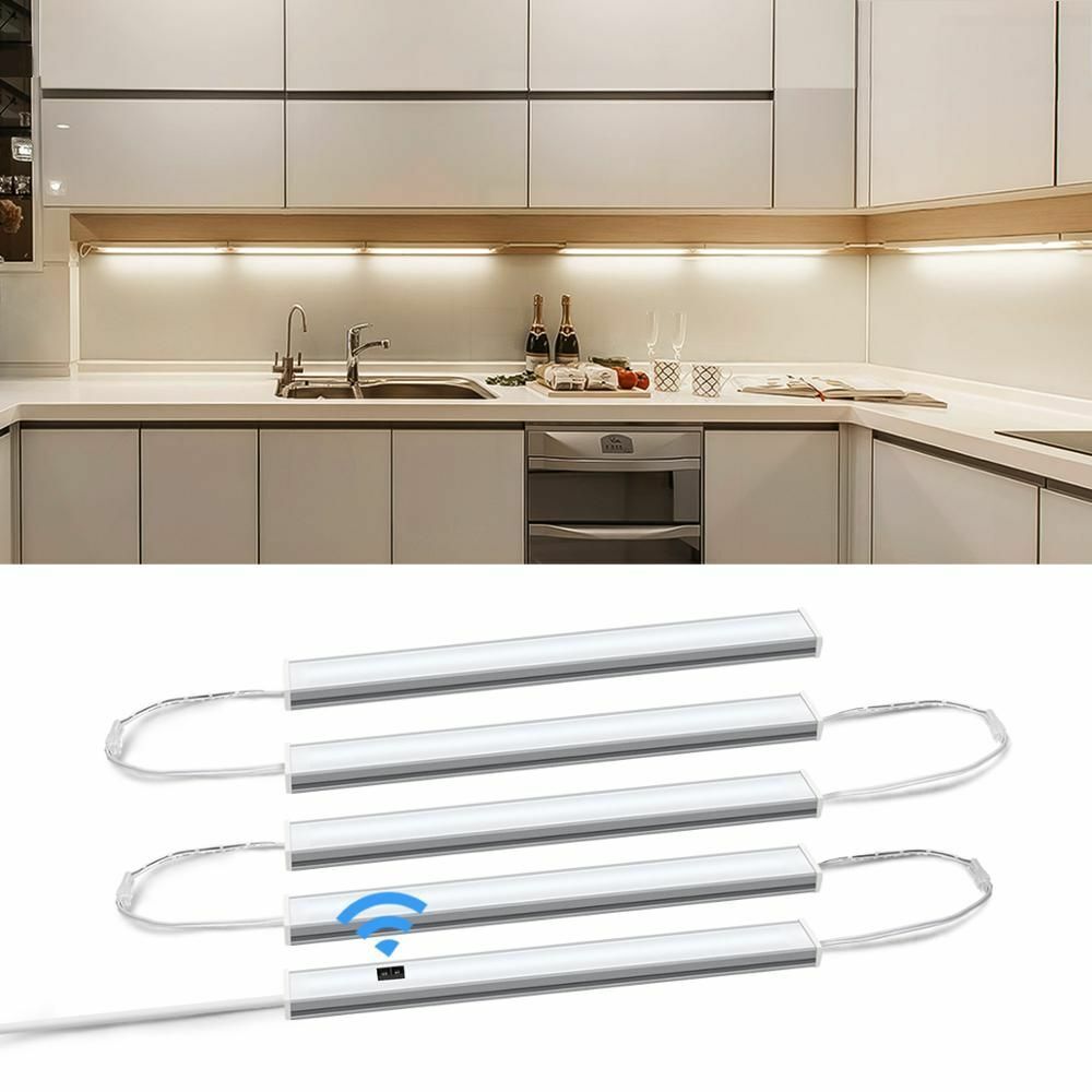 LED Strip Light 5M 10M 15M 20M Aluminum Profile Tube 12V Smart Hand Sweep Sensor