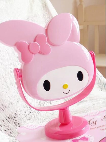 New Cute My Melody Desk Table Bow Women Make-up Mirror Cosmetic Mirror