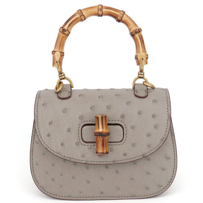 Handcrafted Ostrich Skin Leather Luxury Women's Small Handbag Party/Cocktail Bag