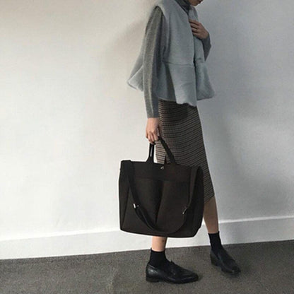 Leather Laptop Bag Handbags Women Shoulder Bag Big Tote Ladies Crossbody Bags