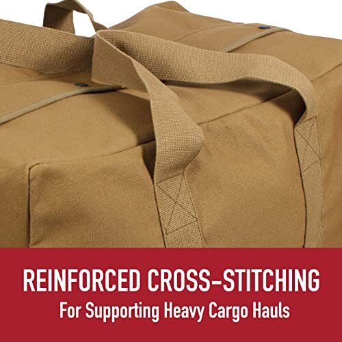 Rothco Canvas Parachute Cargo Bag Extra Large Travel One Size, Charcoal Grey
