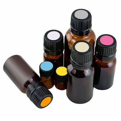 Paper Stickers 132Pcs Colorful Sheets Glass Essential Oil Bottle Caps Lid Labels