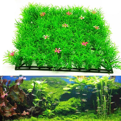 Aquarium Ornament Artificial Grass Simulation Lawn Fish Tank Landscape Fake Moss