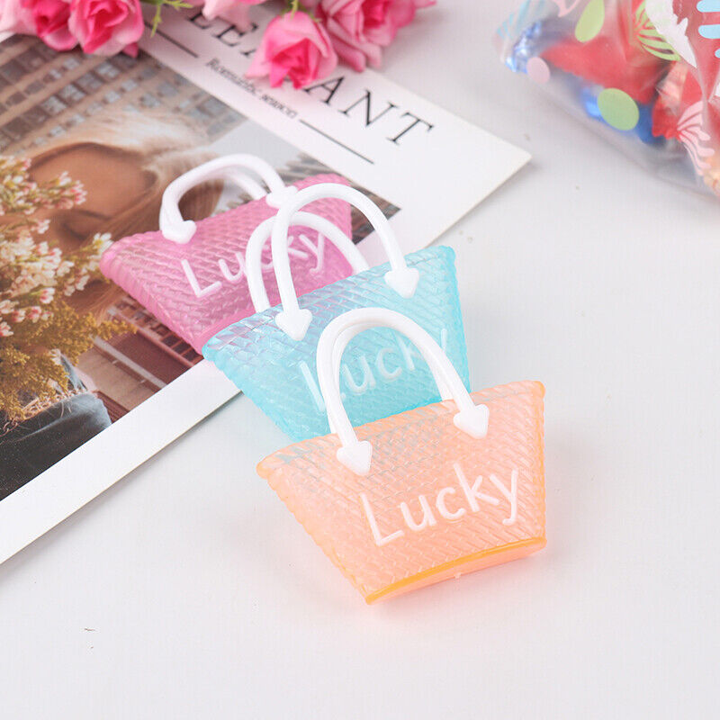 3 Pcs/lot Fashion Doll Handbag Lady Leather Bag Purse Dollhouse Kids T-ca