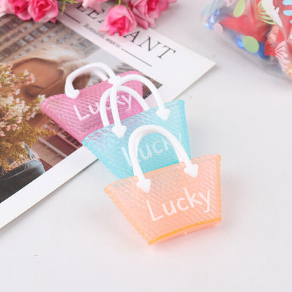 3 Pcs/lot Fashion Doll Handbag Lady Leather Bag Purse Dollhouse Kids T-ca