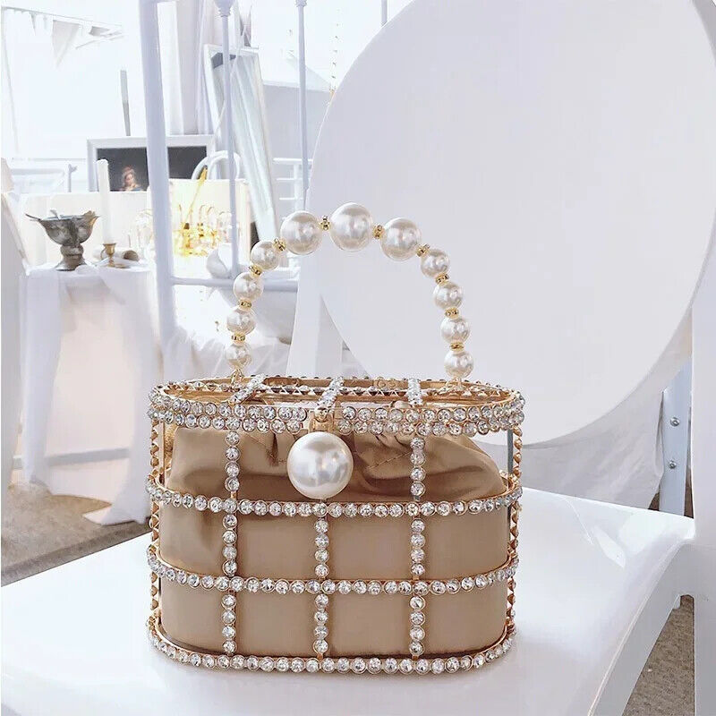 Diamonds Basket Evening Clutch Bags Women Handbags Ladies Wedding Party